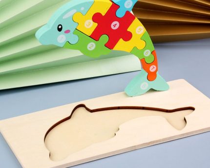 Children's Cartoon Number Animal Puzzle